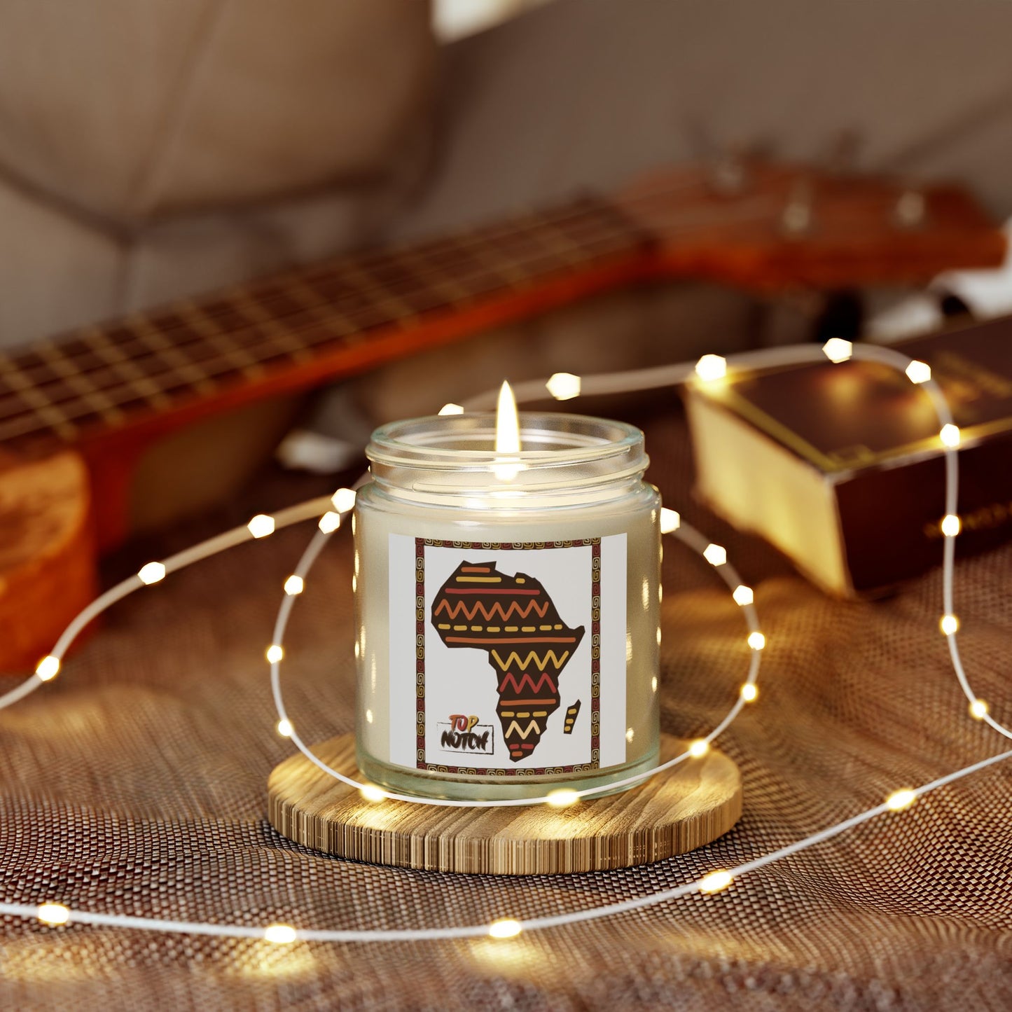 African-Inspired Scented Candle - Coconut Apricot Wax (4oz, 9oz)