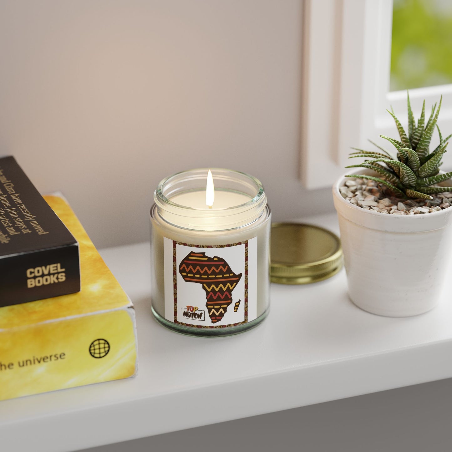 African-Inspired Scented Candle - Coconut Apricot Wax (4oz, 9oz)