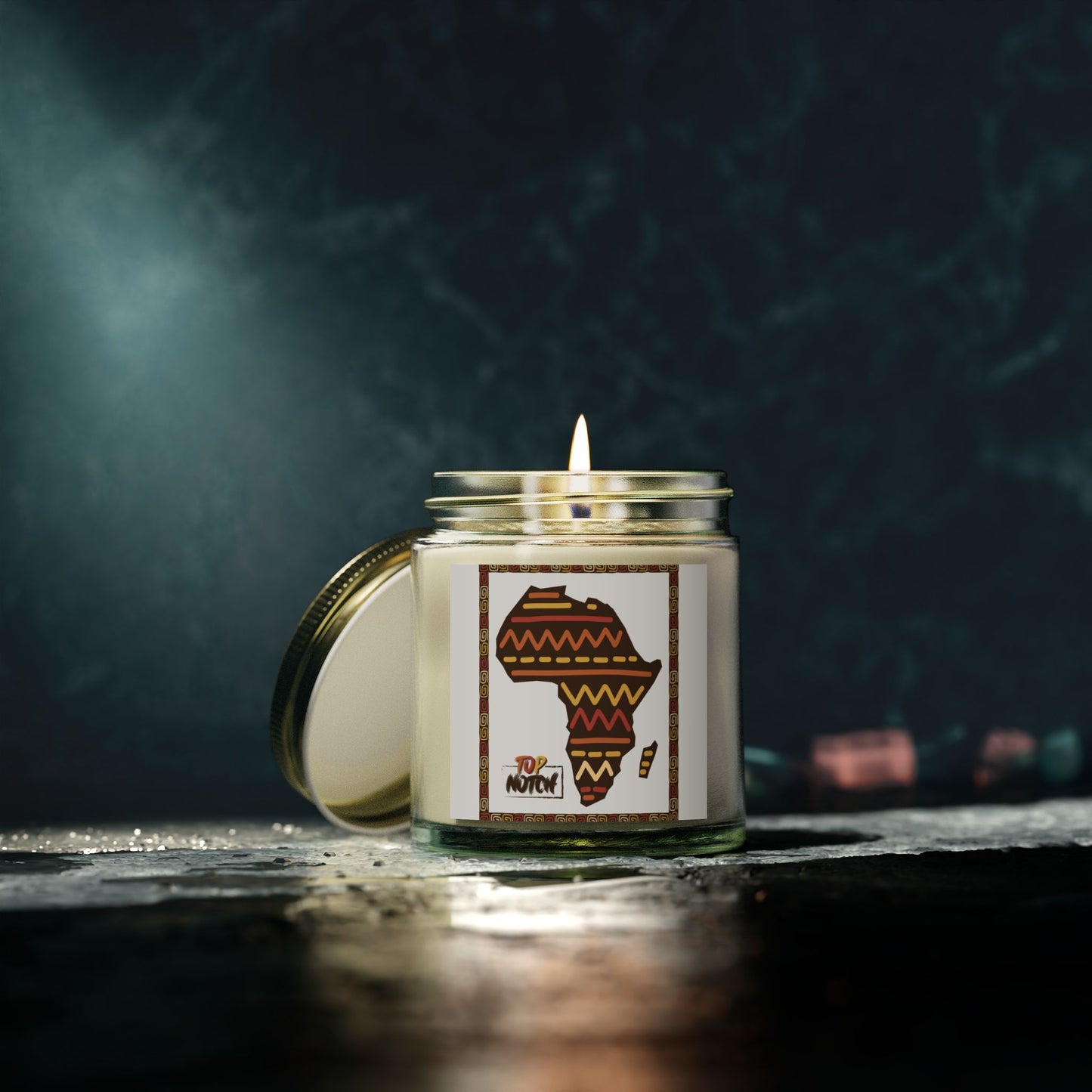 African-Inspired Scented Candle - Coconut Apricot Wax (4oz, 9oz)