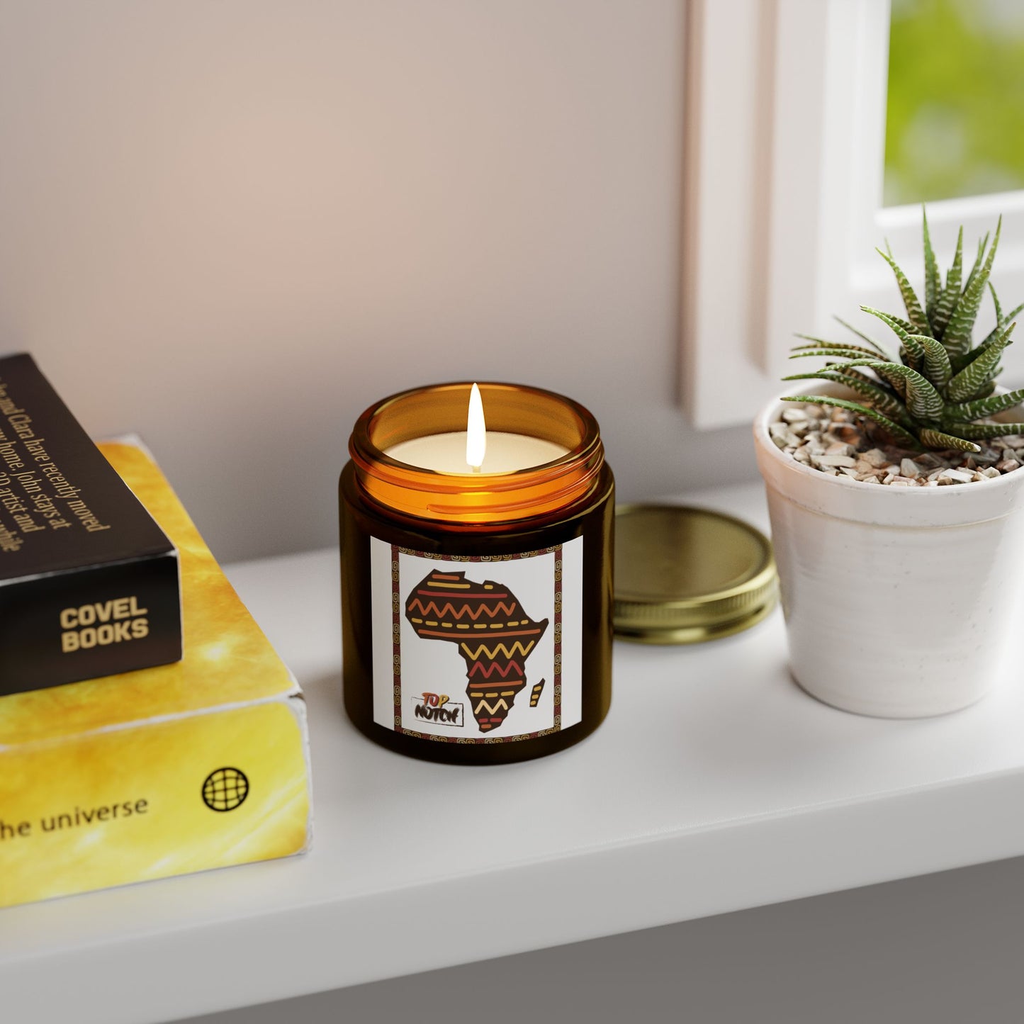 African-Inspired Scented Candle - Coconut Apricot Wax (4oz, 9oz)