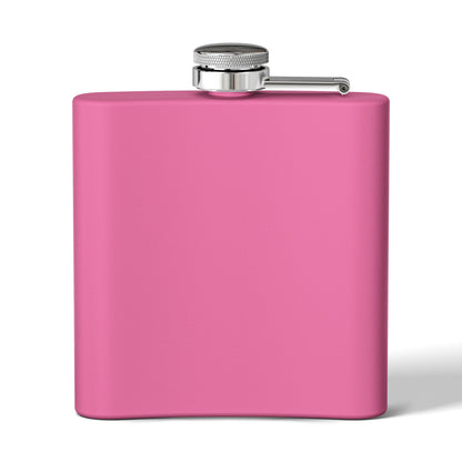 Koi Yin Yang Flask — "Darkness • Light Life" 6oz Stainless Steel Hip Flask