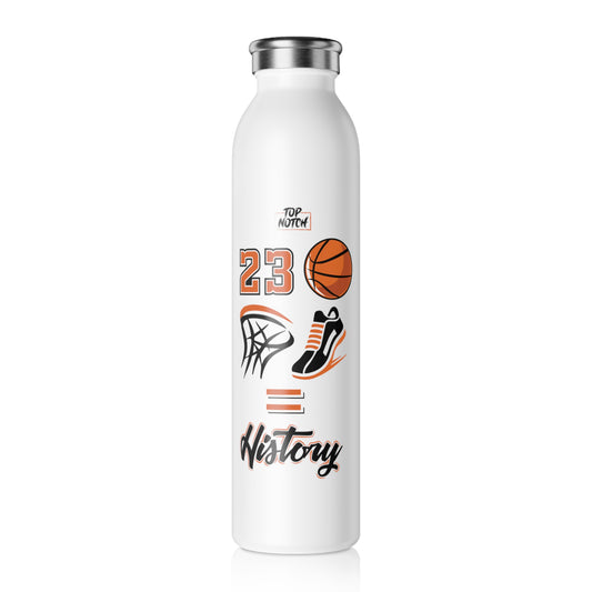 29oz Basketball History Slim Water Bottle - Trendy Athletic Hydration