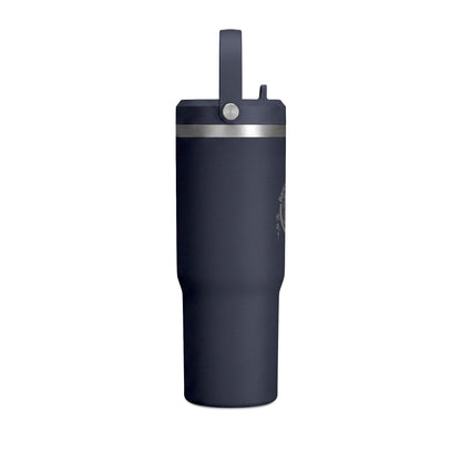 Nomad 32oz Tumbler — Adventure Camp Travel Mug with 'Wander & Live' Compass Design