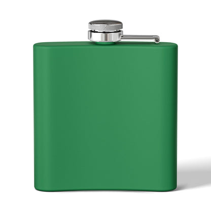 Koi Yin Yang Flask — "Darkness • Light Life" 6oz Stainless Steel Hip Flask