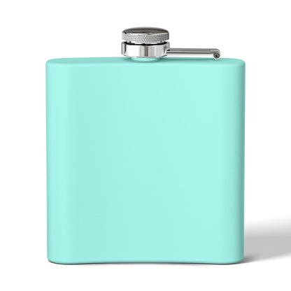 Koi Yin Yang Flask — "Darkness • Light Life" 6oz Stainless Steel Hip Flask