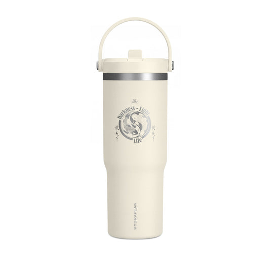 Nomad 32oz Tumbler — Adventure Camp Travel Mug with 'Wander & Live' Compass Design