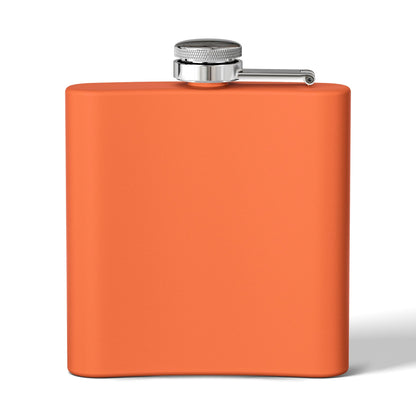 Koi Yin Yang Flask — "Darkness • Light Life" 6oz Stainless Steel Hip Flask