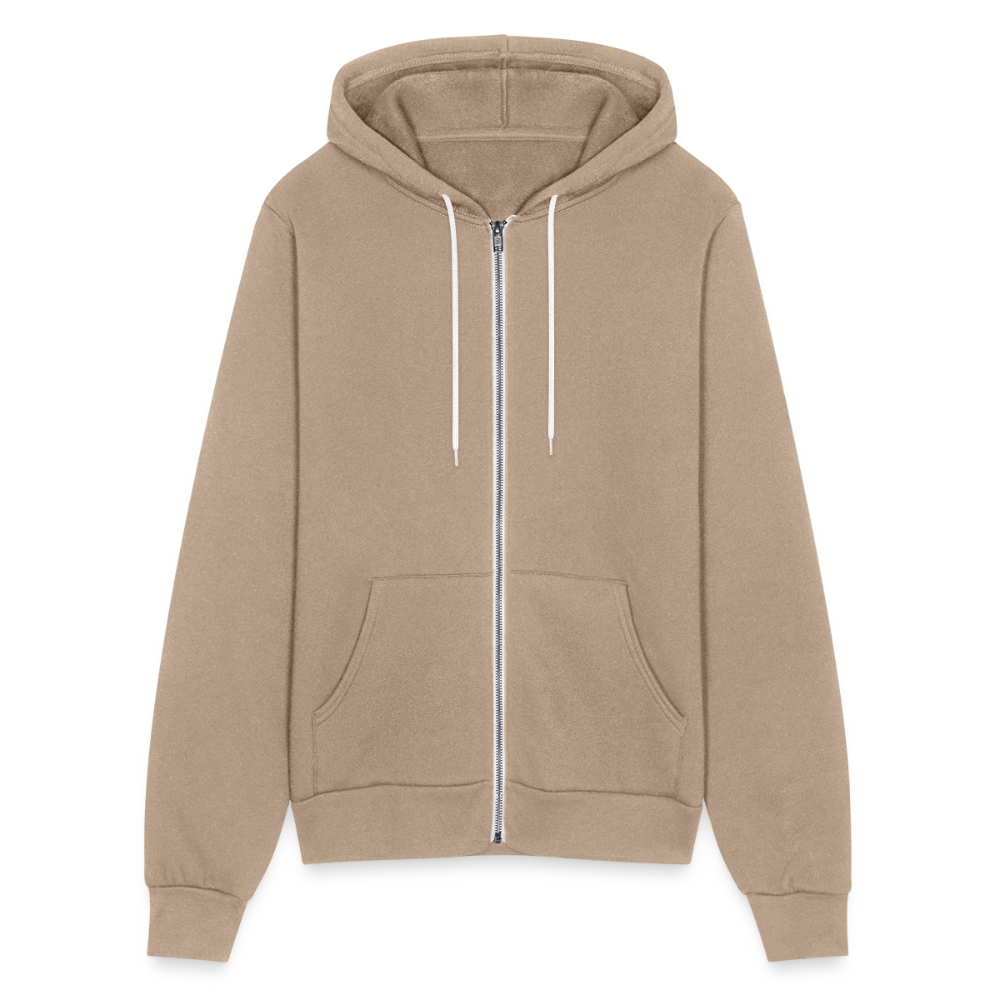 Canvas Unisex Full Zip Hoodie - tan
