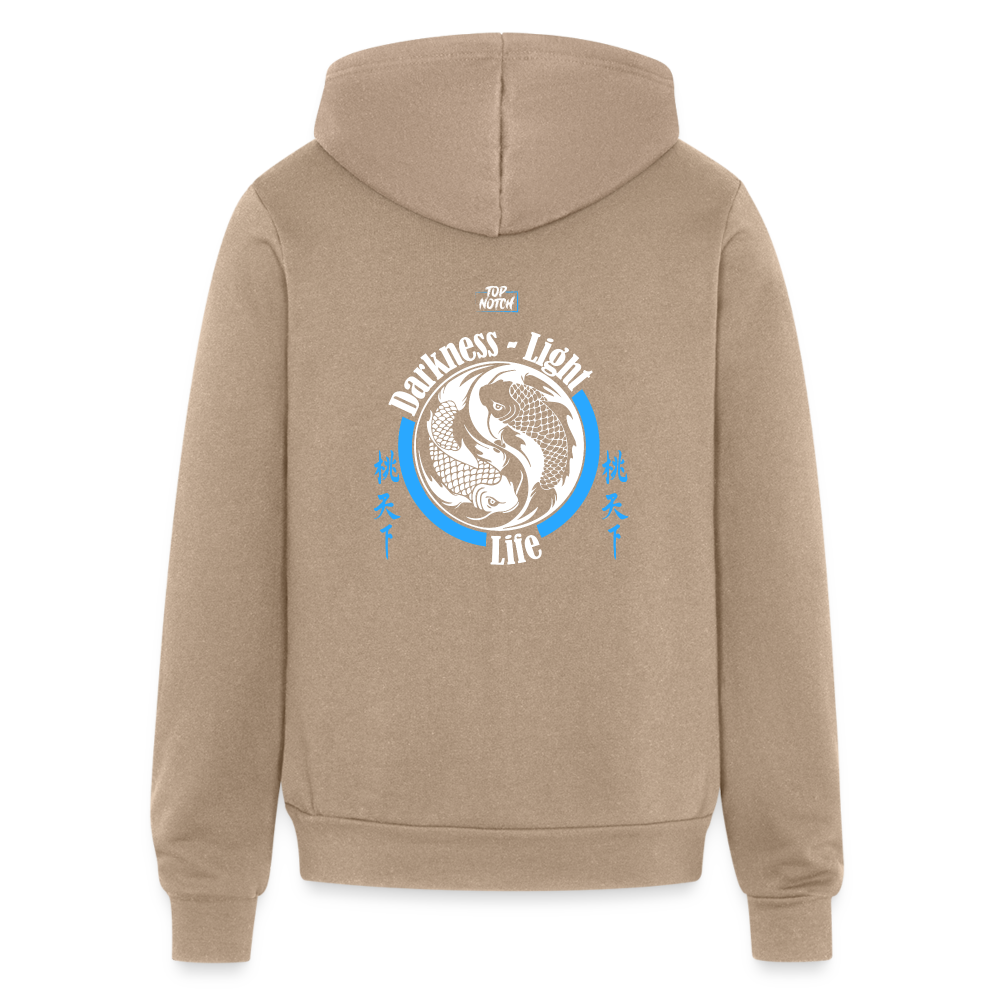 Canvas Unisex Full Zip Hoodie - tan