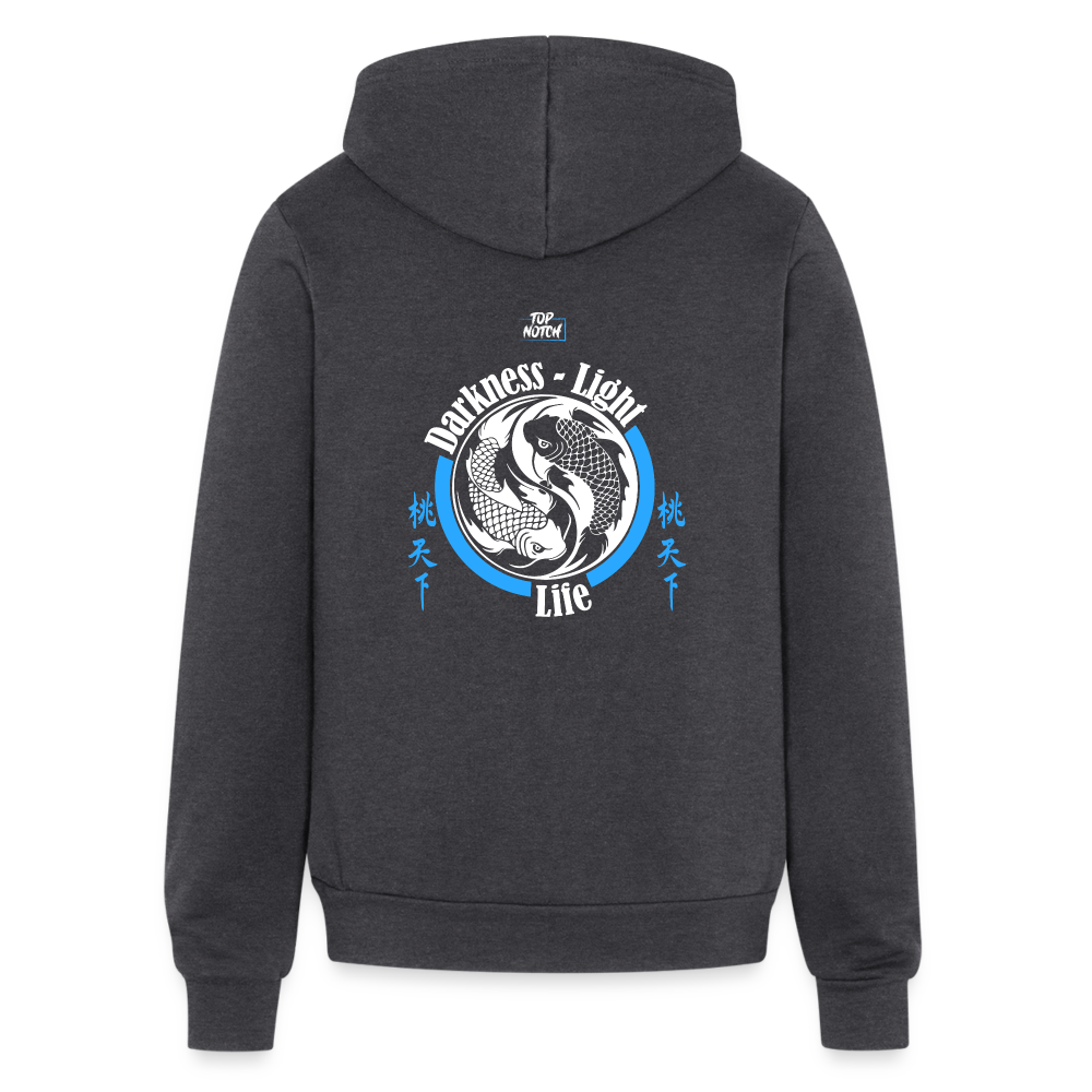 Canvas Unisex Full Zip Hoodie - charcoal grey