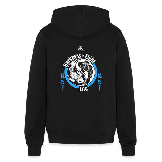 Canvas Unisex Full Zip Hoodie - black