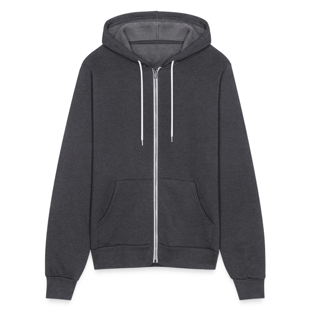 Canvas Unisex Full Zip Hoodie - charcoal grey