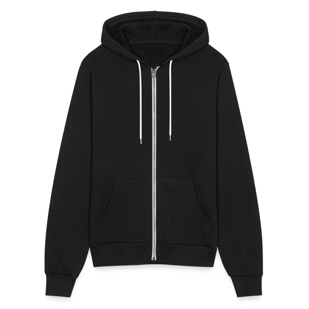 Canvas Unisex Full Zip Hoodie - black