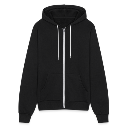 Canvas Unisex Full Zip Hoodie - black