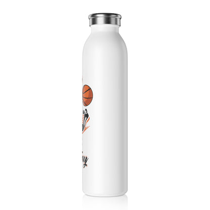 29oz Basketball History Slim Water Bottle - Trendy Athletic Hydration