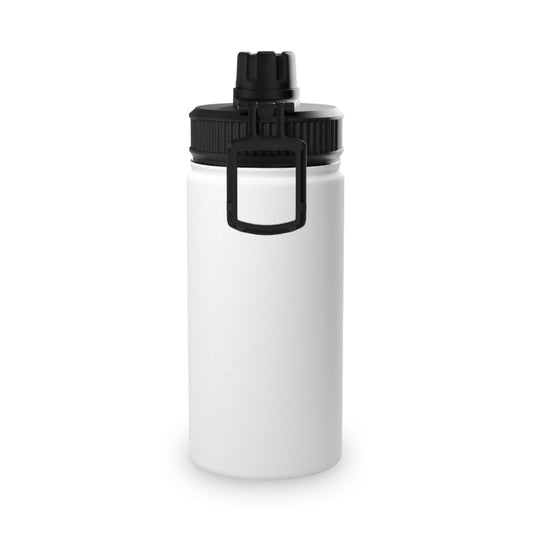 Geometric African Art Stainless Steel Water Bottle - Sports Lid
