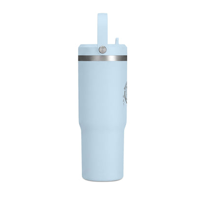 Nomad 32oz Tumbler — Adventure Camp Travel Mug with 'Wander & Live' Compass Design