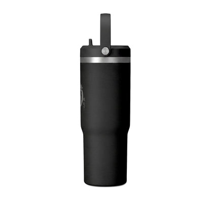 Nomad 32oz Tumbler — Adventure Camp Travel Mug with 'Wander & Live' Compass Design