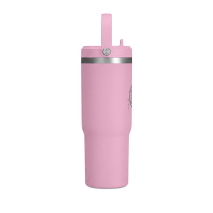 Nomad 32oz Tumbler — Adventure Camp Travel Mug with 'Wander & Live' Compass Design