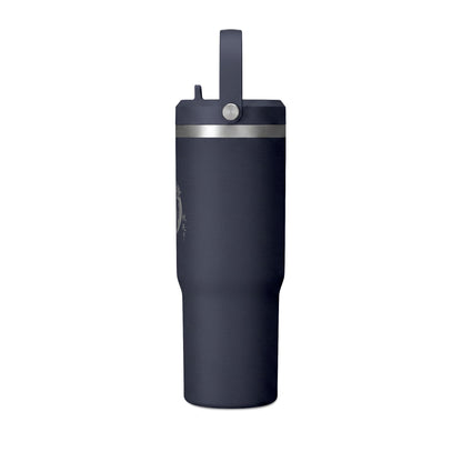 Nomad 32oz Tumbler — Adventure Camp Travel Mug with 'Wander & Live' Compass Design